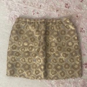 Gold J.Crew skirt